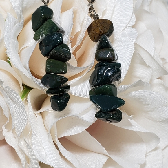 New Handmade Aventurine Prosperity & Healing Earrings - Picture 5 of 6